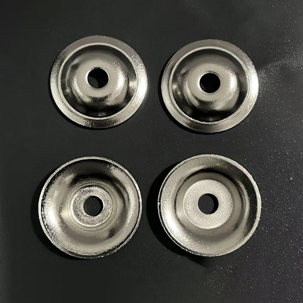 Furniture Hardware With Backplate - 10 قطع من مقابض الخزائن الفضية