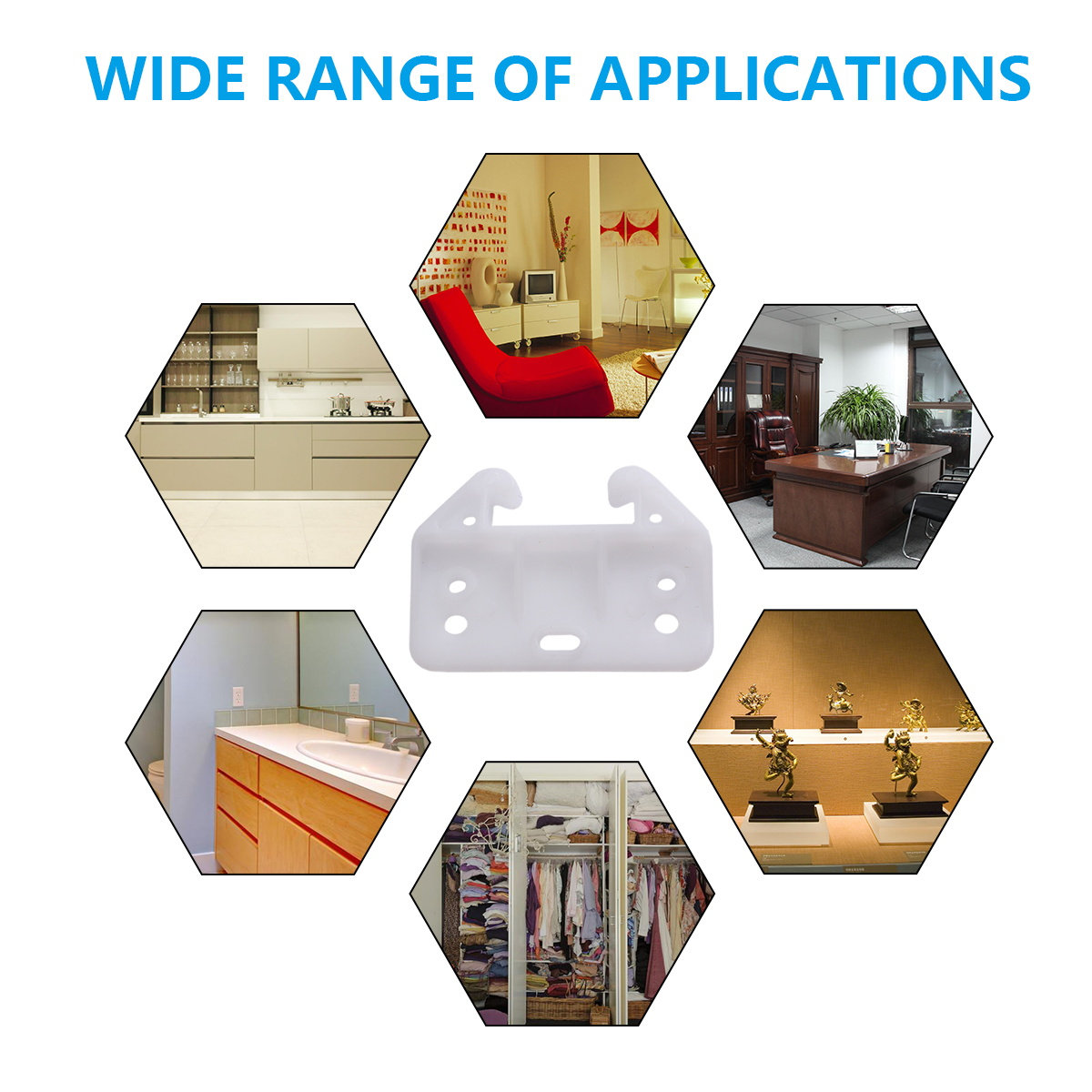 Furniture Hardware With Backplate - 100 قطعة من دعامات الألواح الخلفية