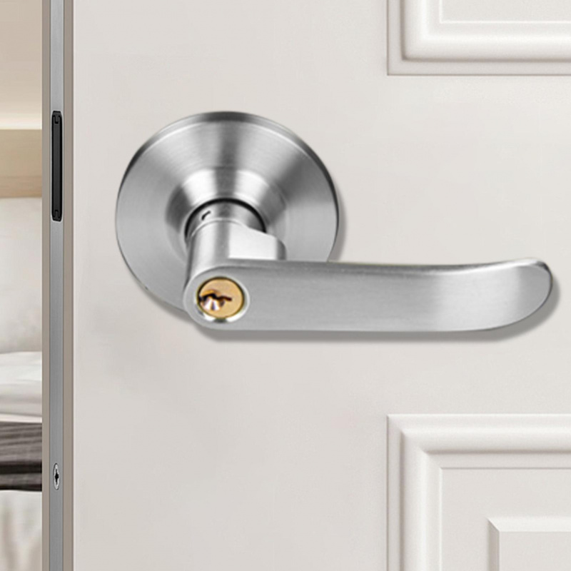 Door Handle Bar - قفل مقبض الباب مع 3 مفاتيح،