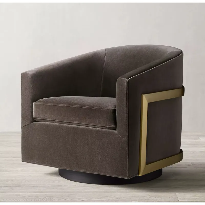 Furniture Upholstery Hardware - كرسي دوار عصري لغرفة المعيشة بتصميم