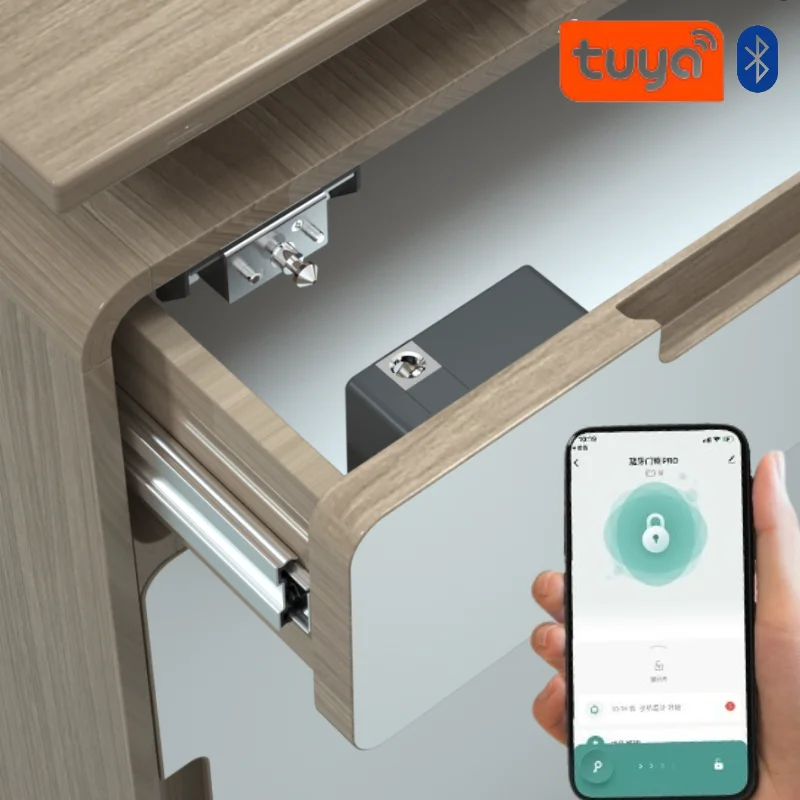 Furniture Hardware Locks - Tuya قفل باب الخزانة الذكي بدون