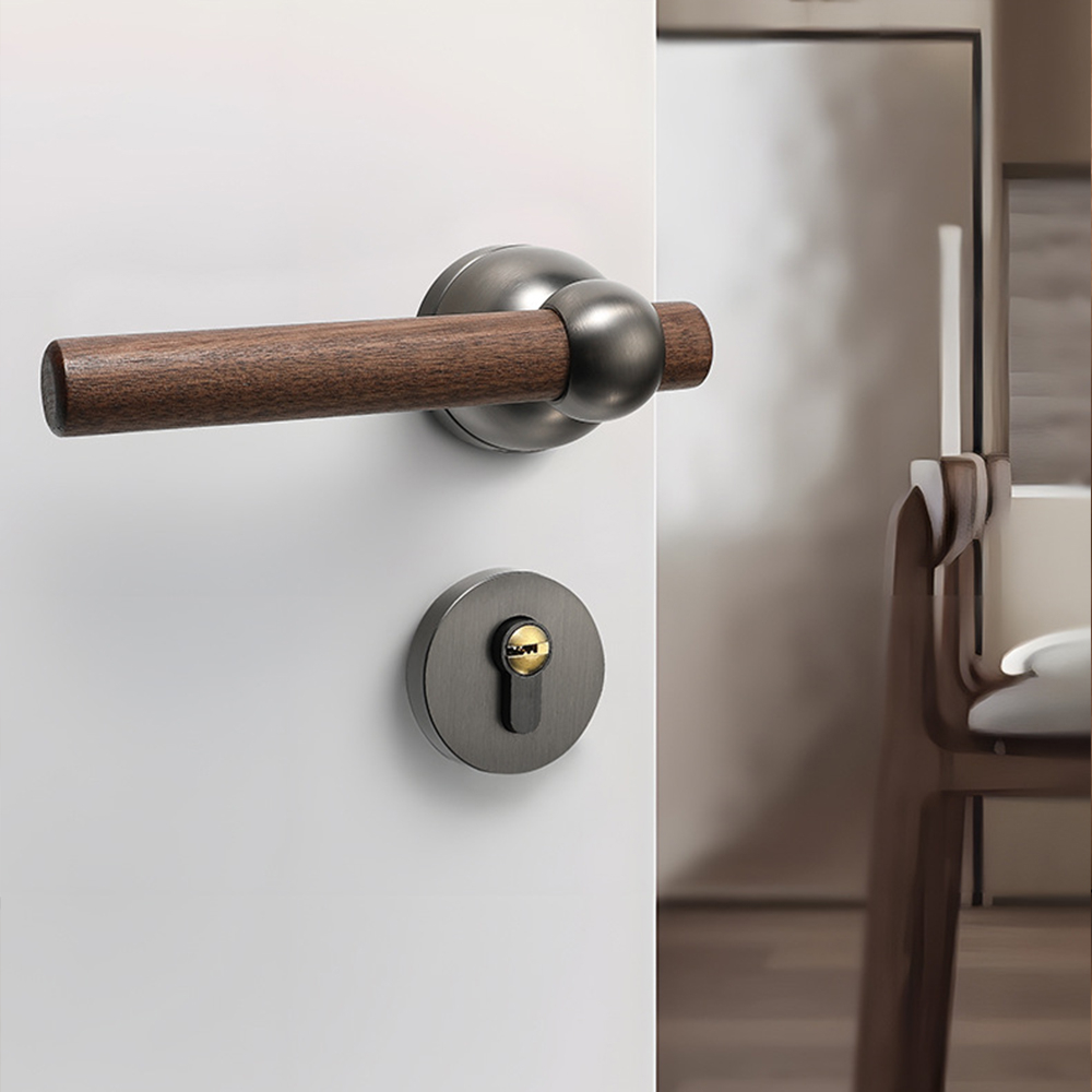 Furniture Hardware Locks - قفل باب فاخر من خشب الجوز