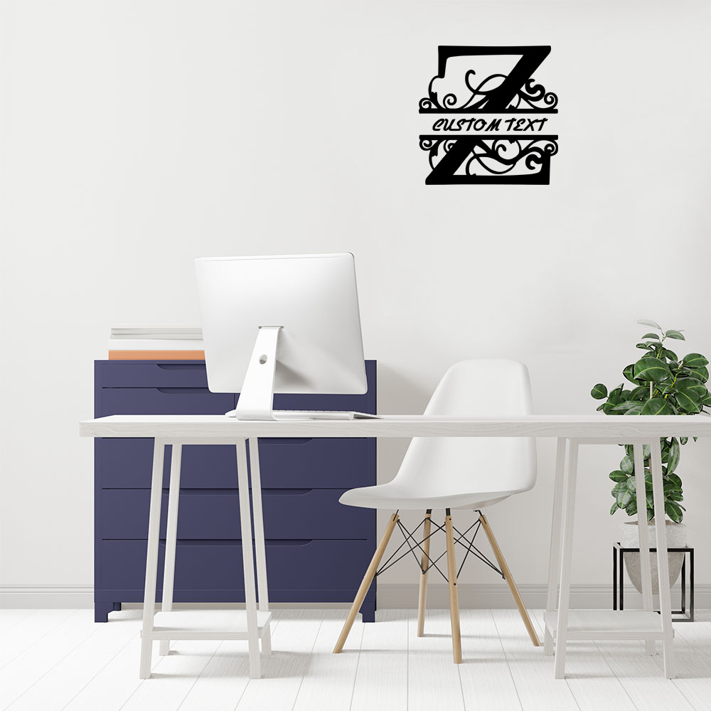 Z. A. Furniture - ملصق جداري فني من الفينيل بحرف