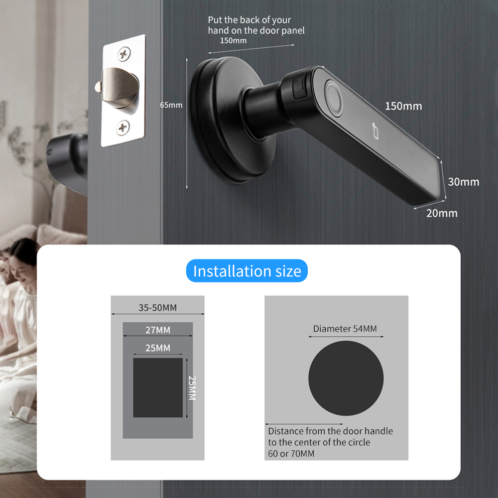 Tuya SmartLife APP BLE الذكية  - مراجعة Door Handle Bar وسعره