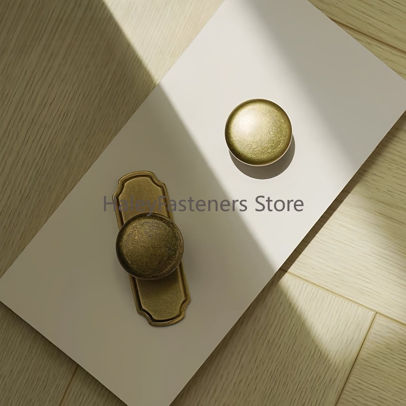 مقابض خزانة نحاسية عتيقة من من - مراجعة Furniture Hardware With Backplate وسعره