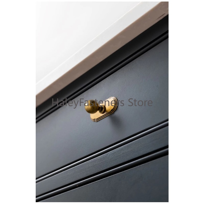 مقابض خزانة نحاسية عتيقة من من - مراجعة Furniture Hardware With Backplate وسعره