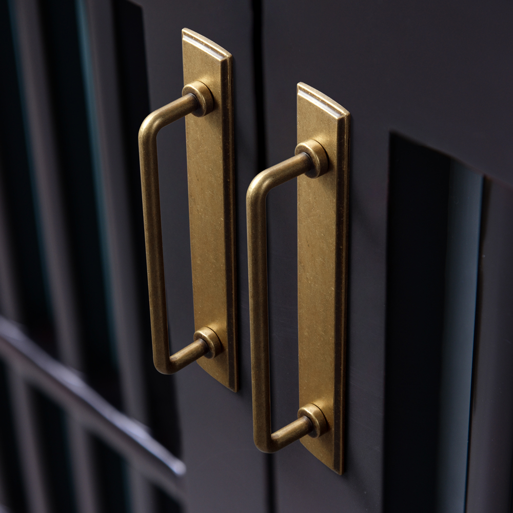 مقابض خزائن من النحاس العتيق م - مراجعة Furniture Hardware With Backplate وسعره