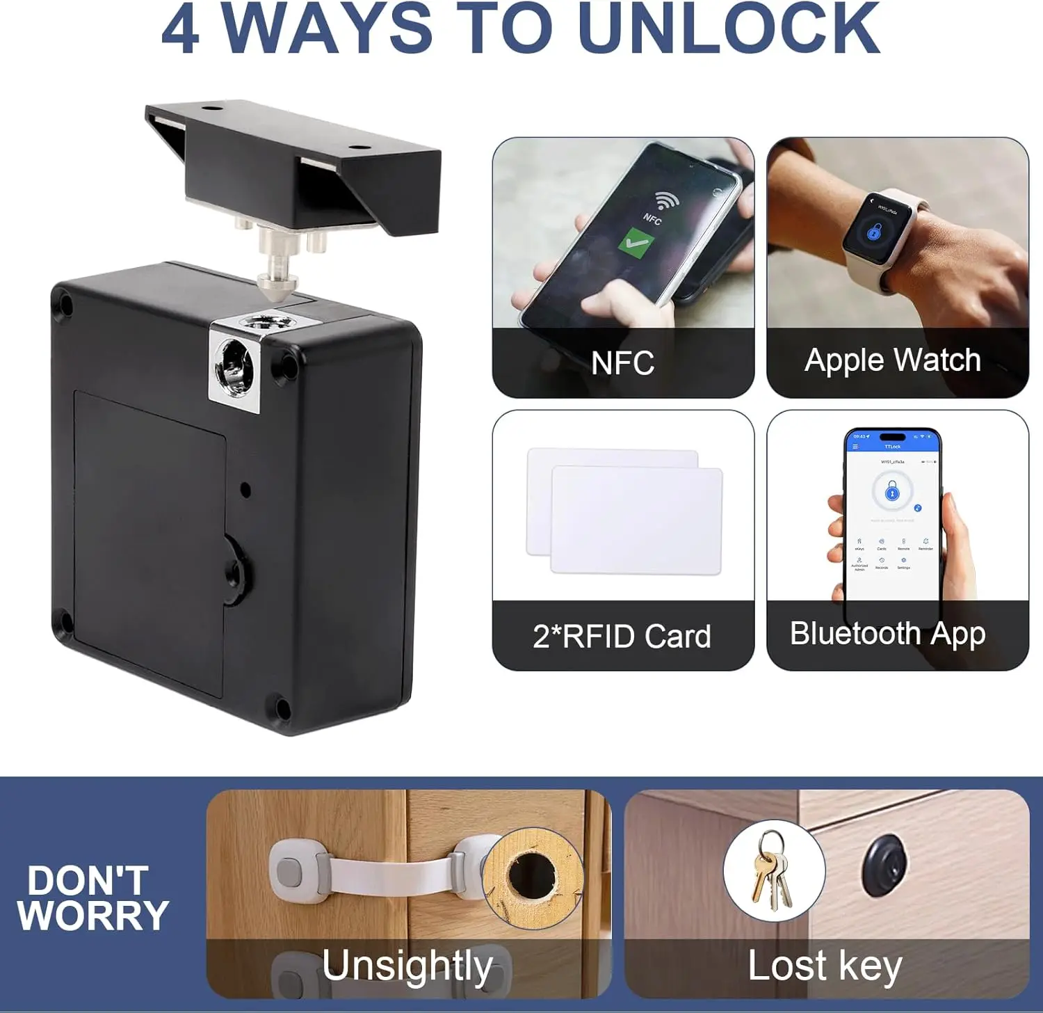 قفل إلكتروني ذكي للهواتف المحم - مراجعة Furniture Hardware Locks وسعره