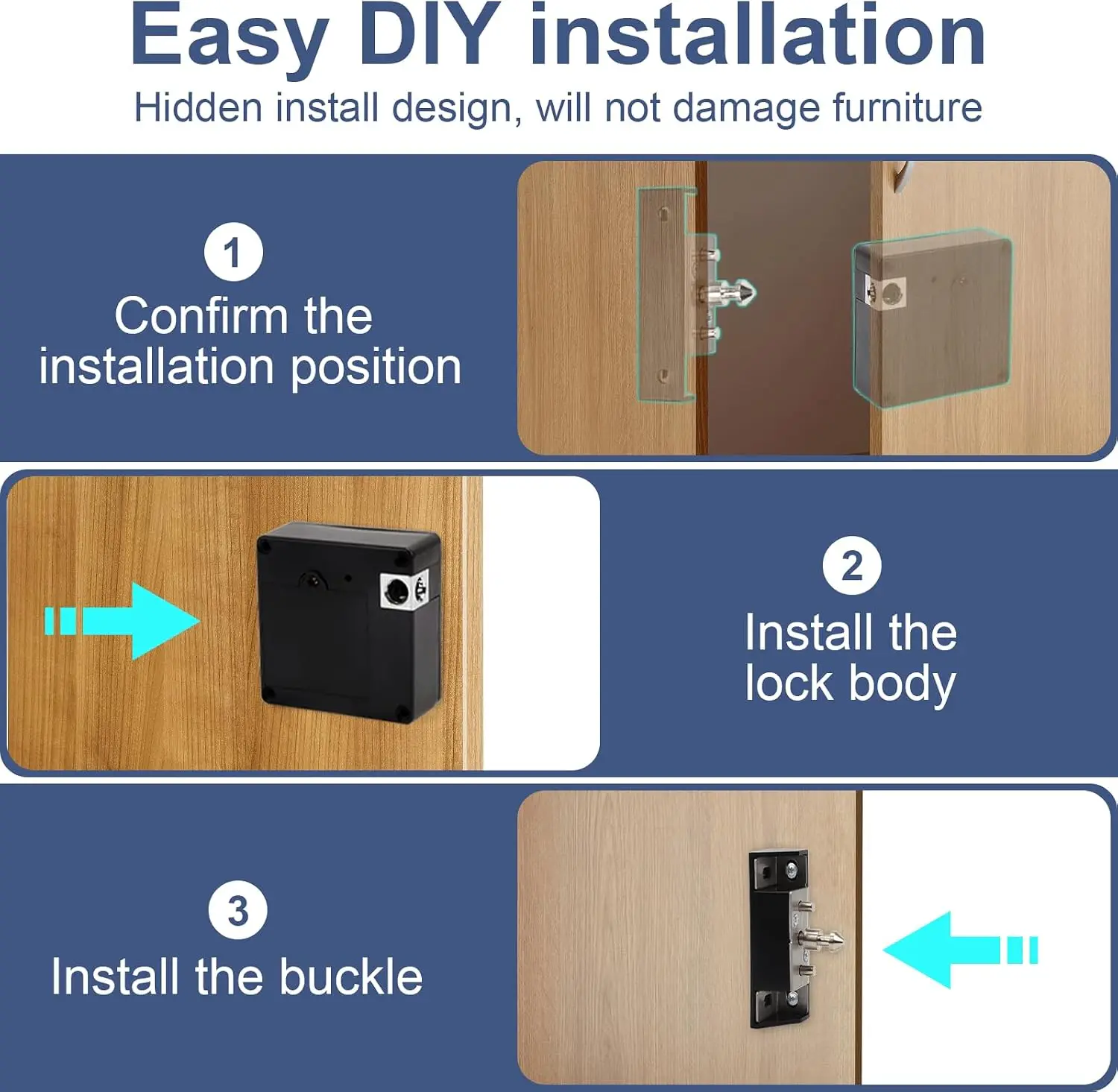 قفل إلكتروني ذكي للهواتف المحم - مراجعة Furniture Hardware Locks وسعره