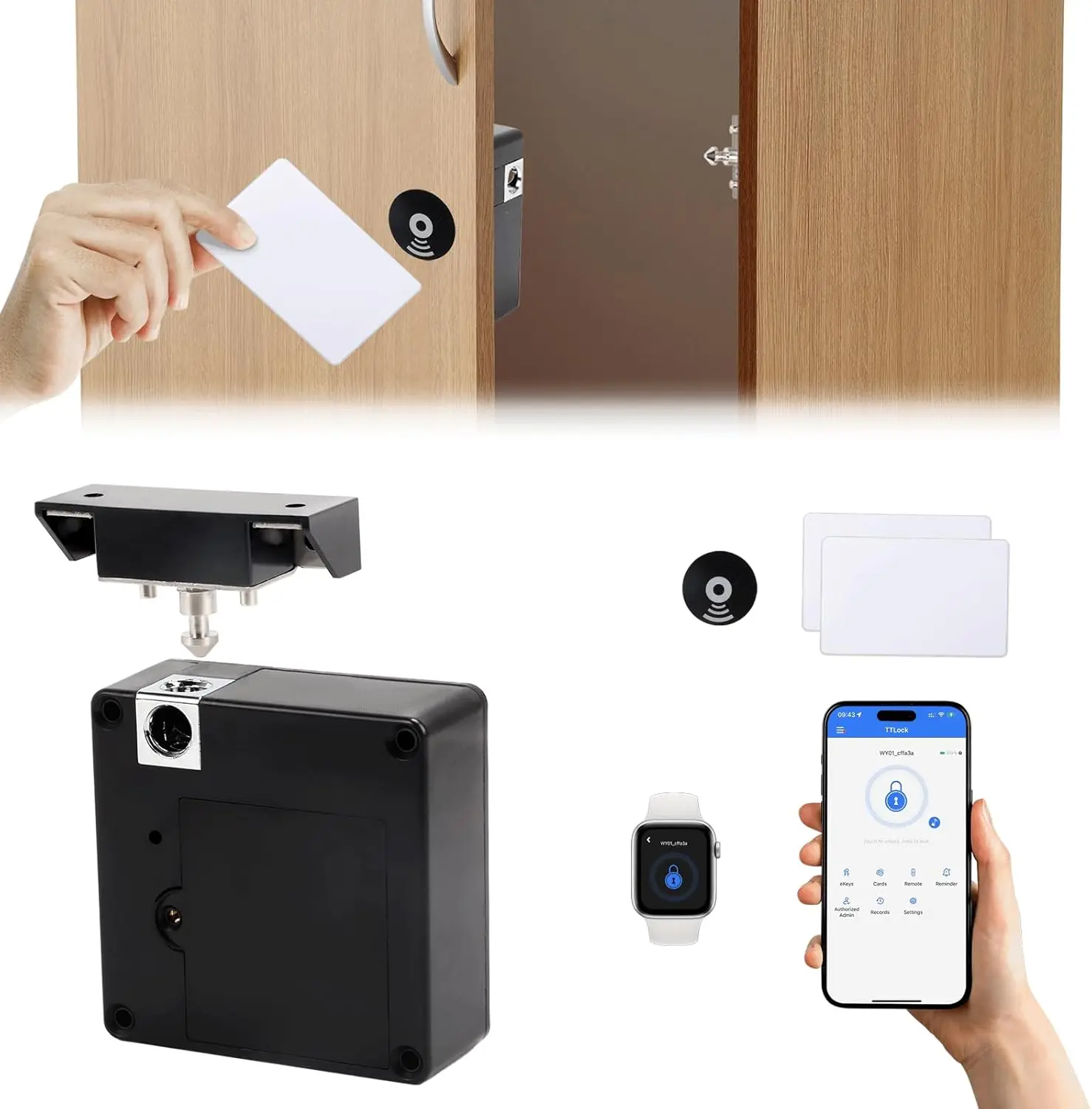 قفل إلكتروني ذكي للهواتف المحم - مراجعة Furniture Hardware Locks وسعره