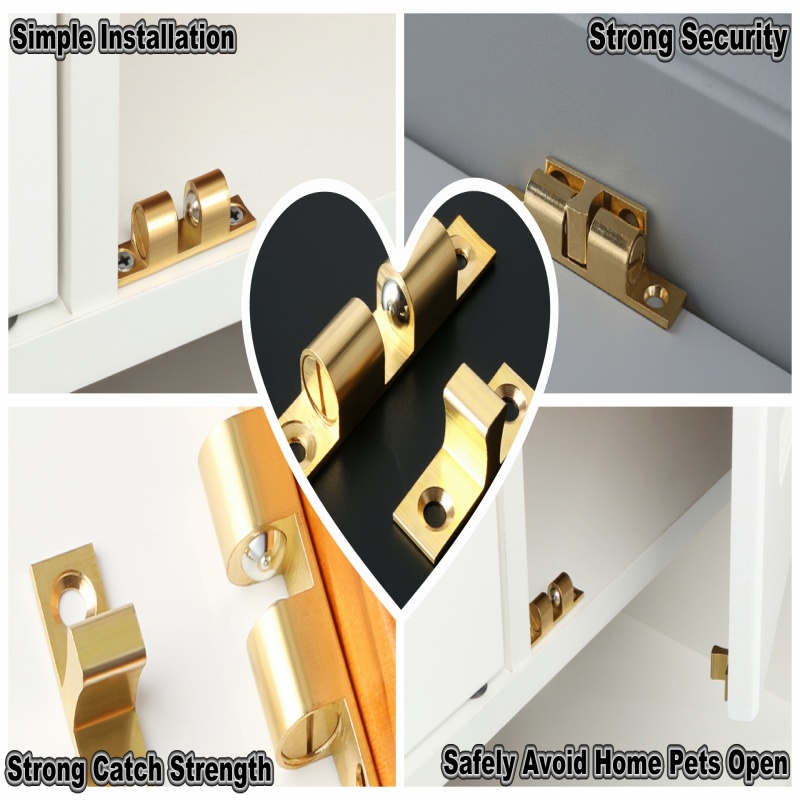 3/6 قطعة خزانة باب الكرة الصيد - مراجعة Furniture Hardware Locks وسعره