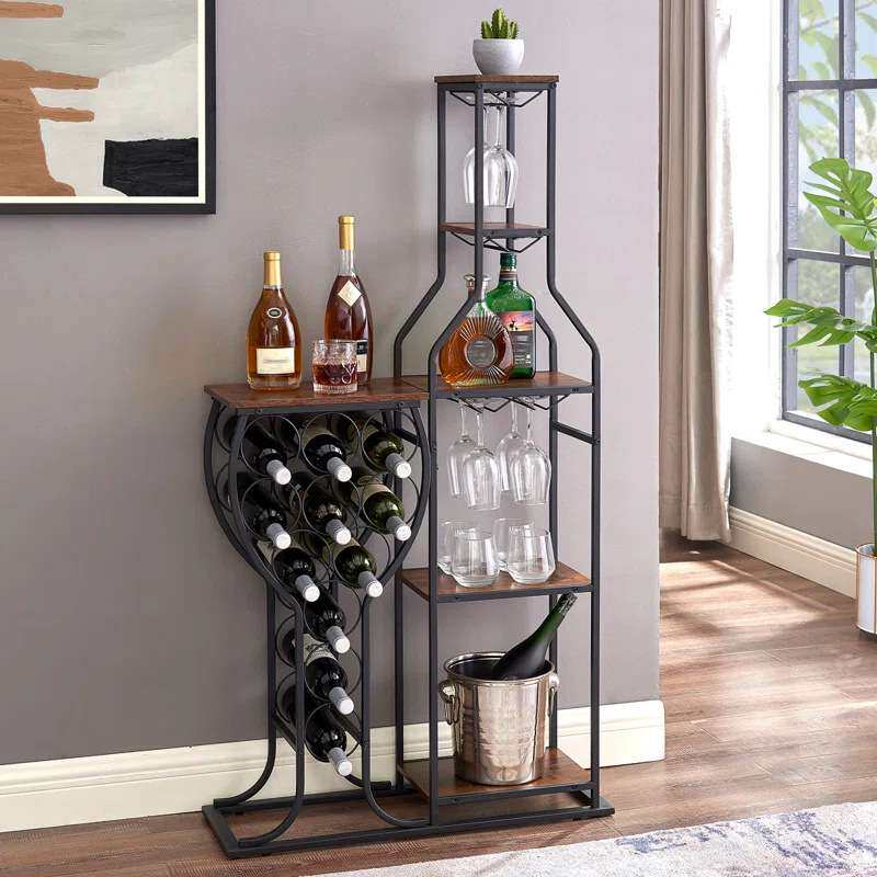 حامل زجاجات نبيذ وحامل أكواب ع - مراجعة Z. A. Furniture وسعره
