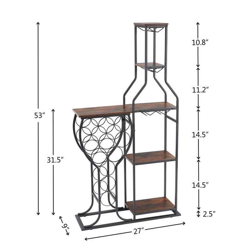 حامل زجاجات نبيذ وحامل أكواب ع - مراجعة Z. A. Furniture وسعره