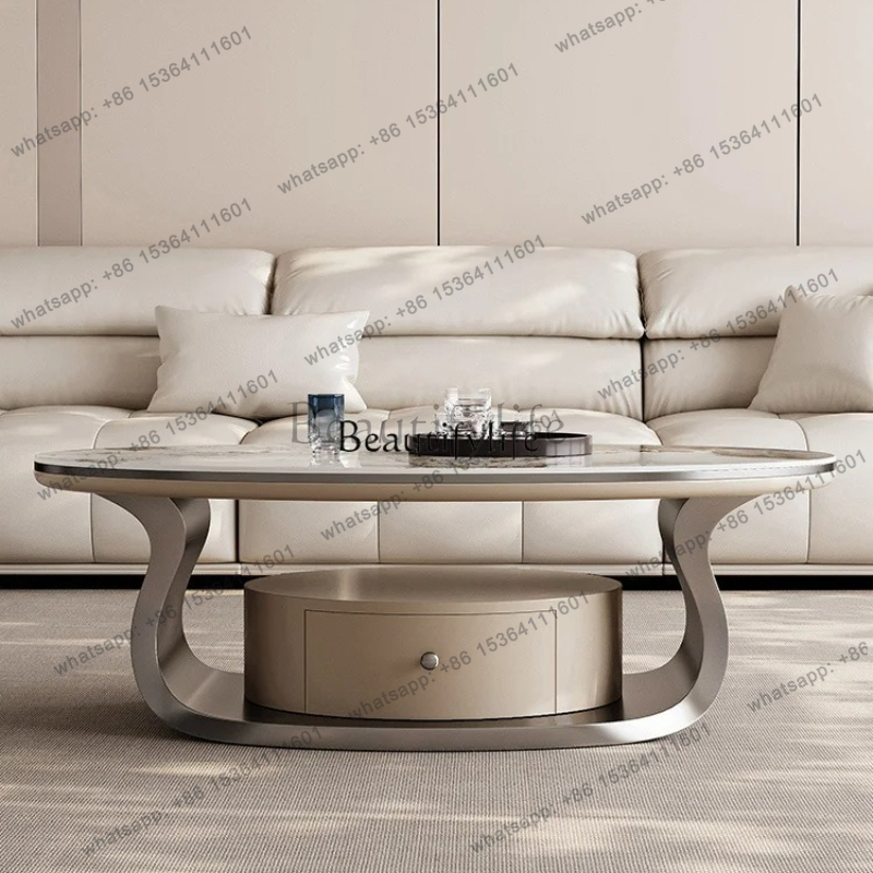 طاولة قهوة بيضاوية فاخرة من أل - مراجعة Z. A. Furniture وسعره