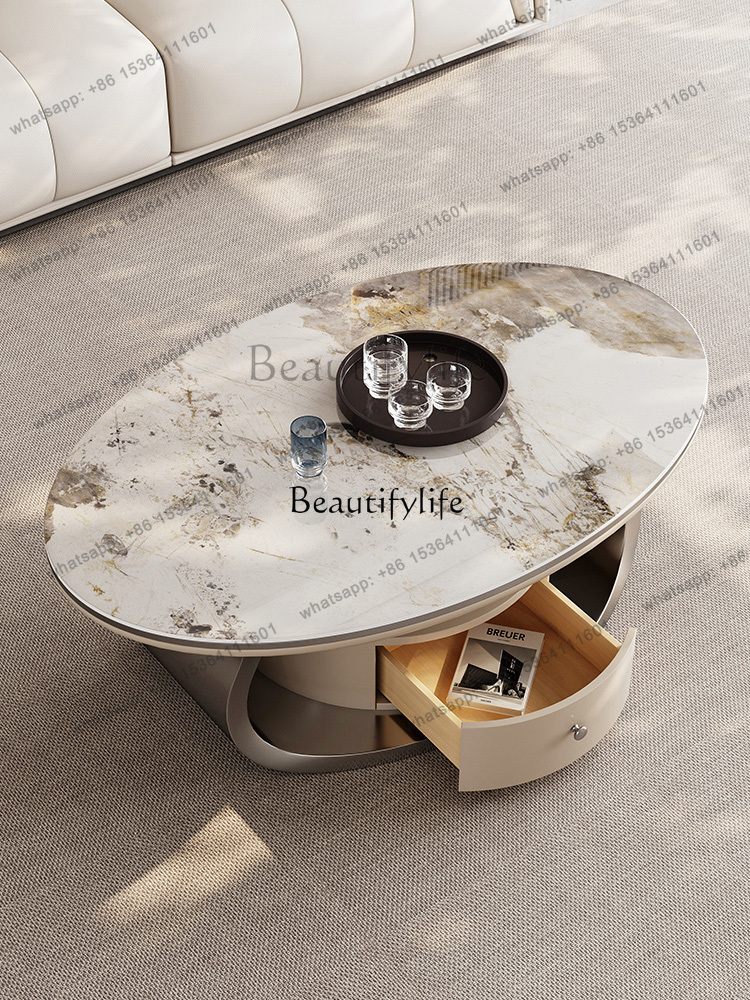 طاولة قهوة بيضاوية فاخرة من أل - مراجعة Z. A. Furniture وسعره