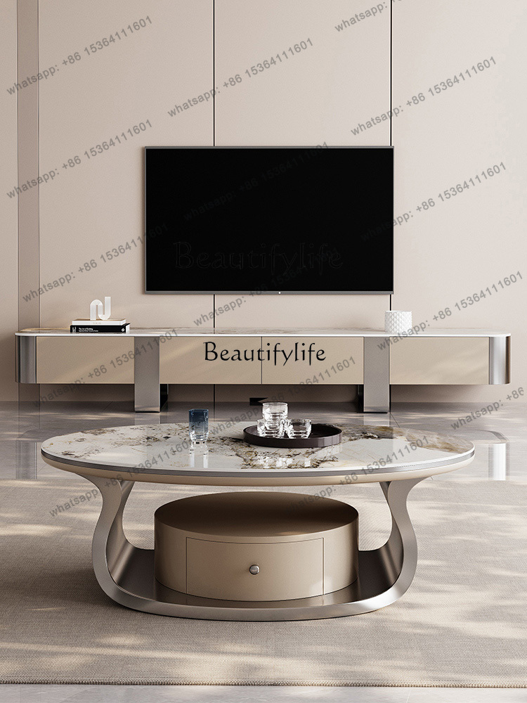 طاولة قهوة بيضاوية فاخرة من أل - مراجعة Z. A. Furniture وسعره