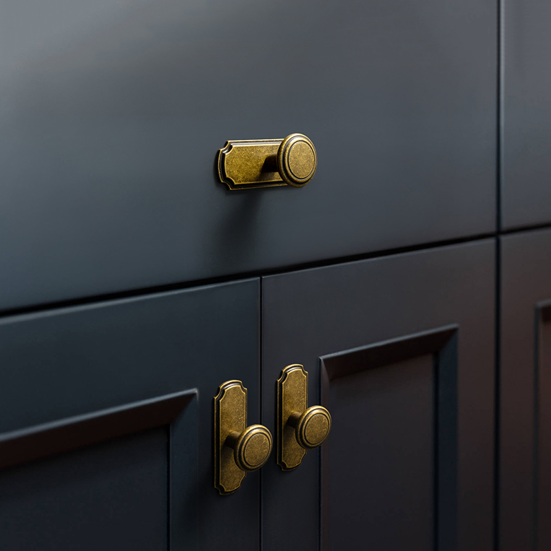 Goo-Ki مقابض أدراج نحاسية عتيق - مراجعة Furniture Hardware With Backplate وسعره