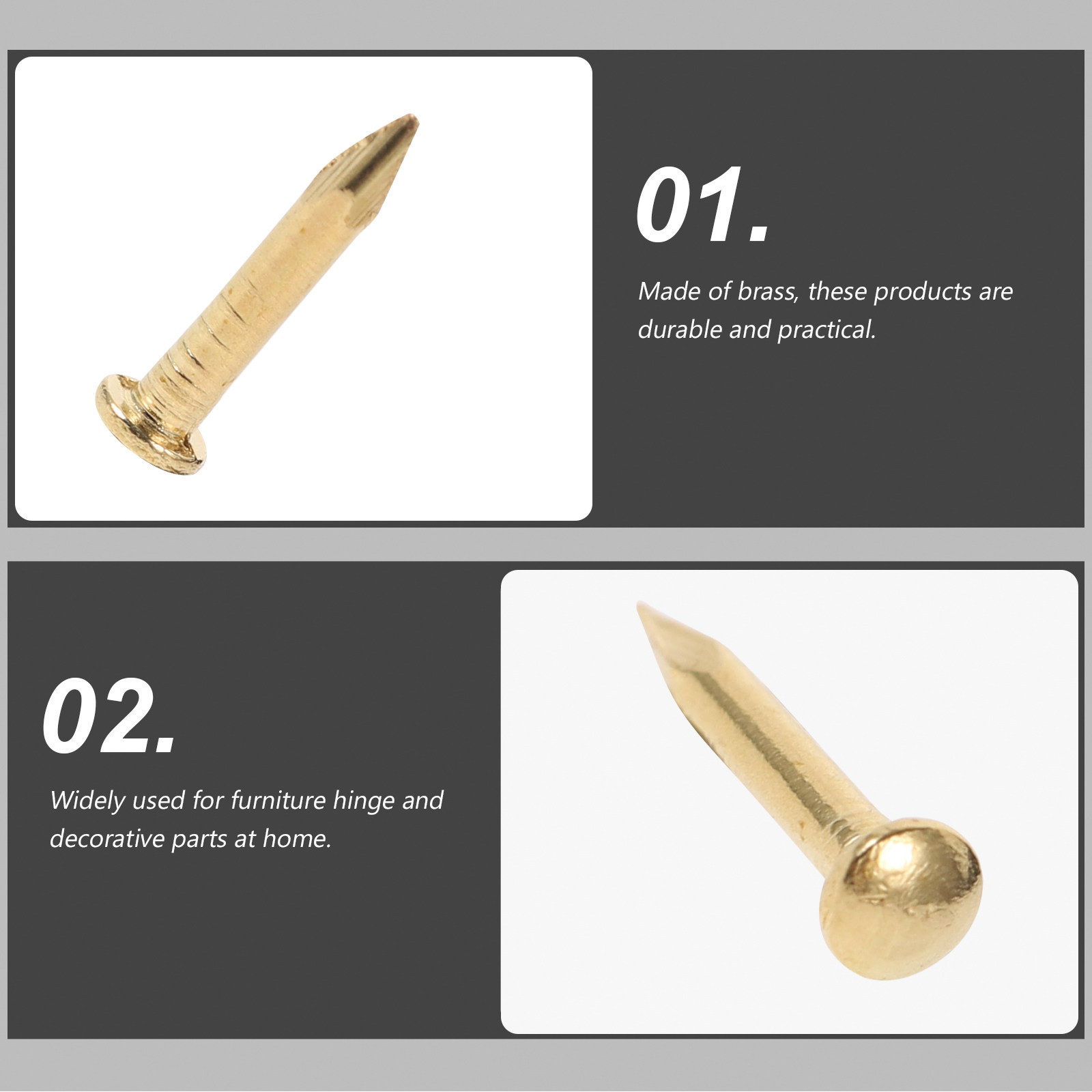 200 قطعة من المسامير النحاسية  - مراجعة Furniture Upholstery Hardware وسعره